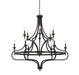 Shields 12-Light Chandelier in English Bronze - Lamps Expo