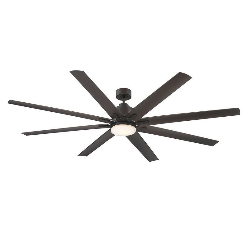 Modern 72" LED Outdoor Ceiling Fan in Oil Rubbed Bronze
