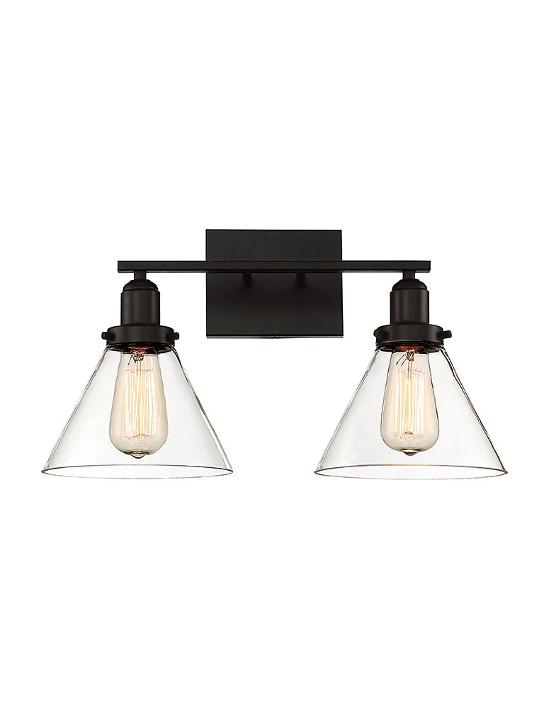 Drake 2-Light Bath Vanity Light in English Bronze