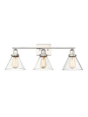 Drake 3-Light Bath Vanity Light in Polished Nickel