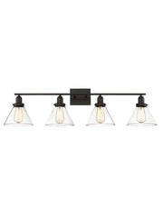 Drake 4-Light Bath Vanity Light in English Bronze