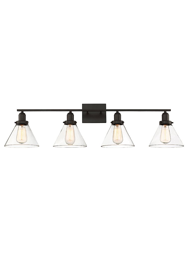 Drake 4-Light Bath Vanity Light in English Bronze