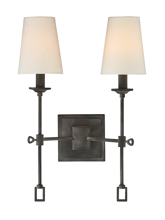 Lorainne 2-Light Sconce in Oxidized Black - Lamps Expo