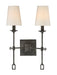 Lorainne 2-Light Sconce in Oxidized Black - Lamps Expo