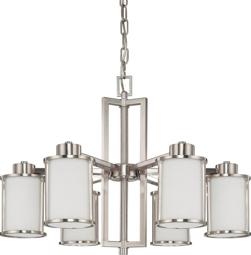 Odeon 6-Light Chandelier in Brushed Nickel