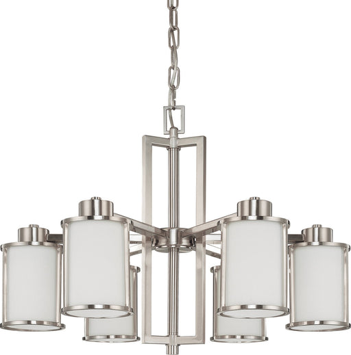 Odeon 6-Light Chandelier in Brushed Nickel