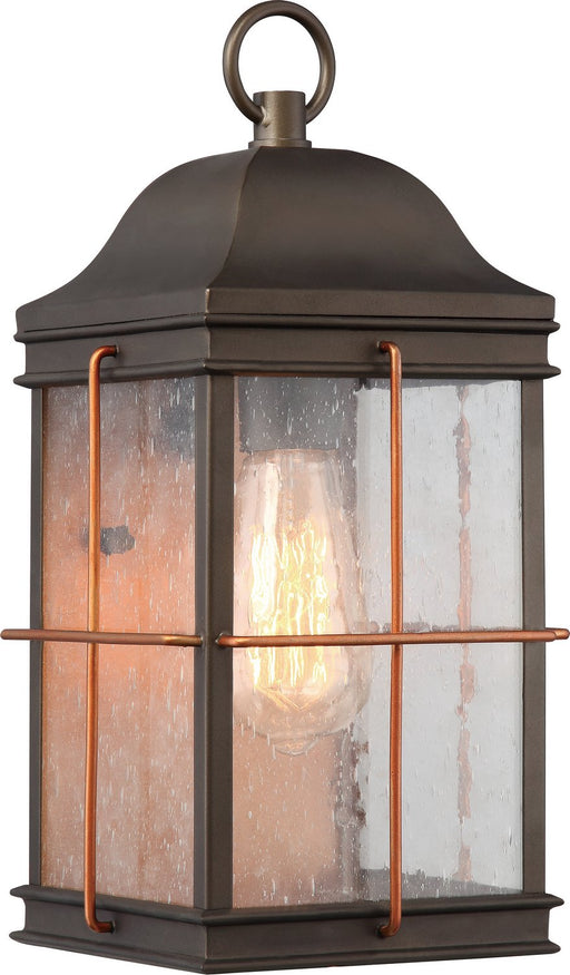 Howell Outdoor Wall Lantern in Bronze and Copper