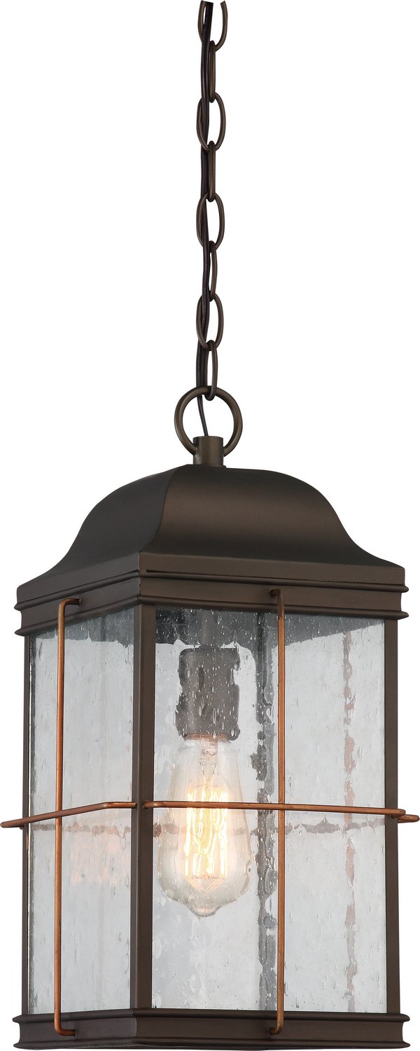 Howell Outdoor Lantern Pendant in Bronze and Copper