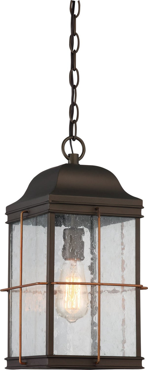 Howell Outdoor Lantern Pendant in Bronze and Copper
