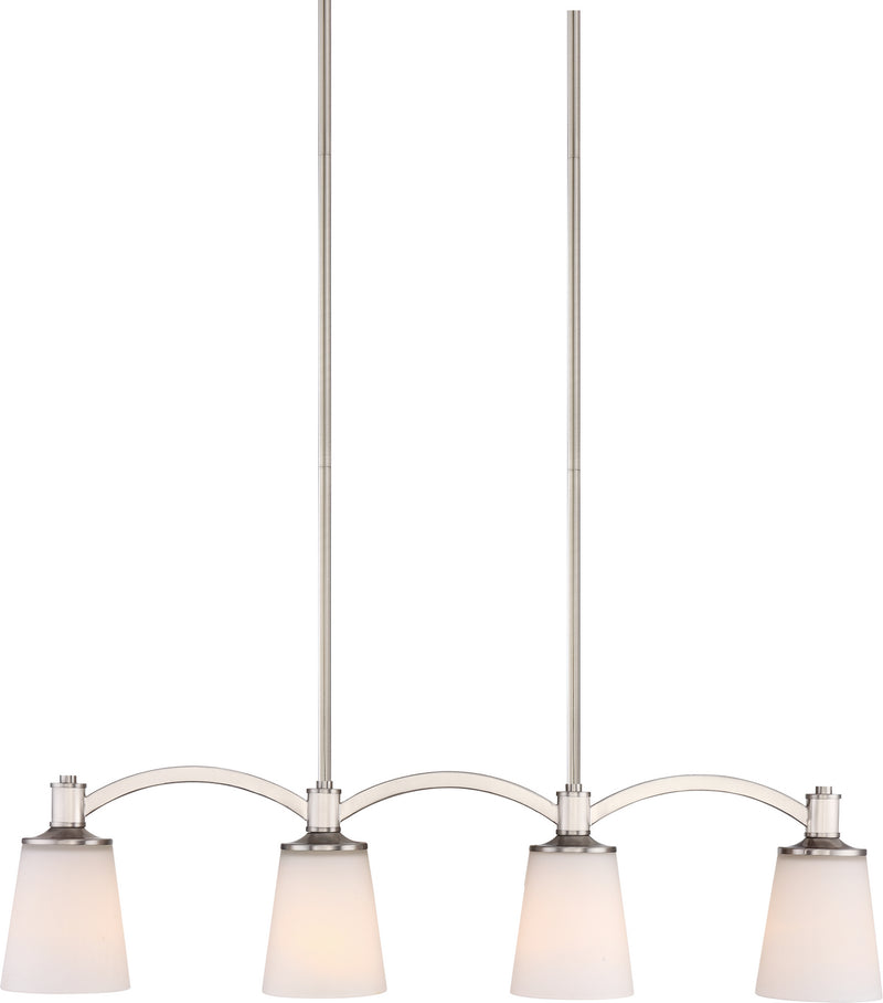 Laguna 4 Light Trestle in Brushed Nickel