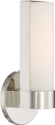 Bond Small LED Bath Sconce in Polished Nickel