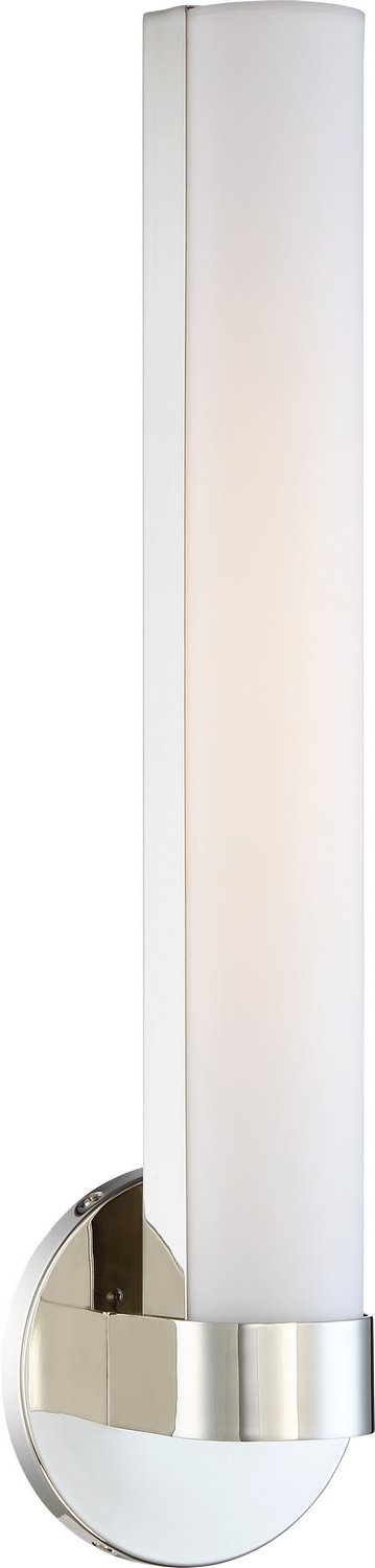 Bond Large LED Bath Sconce in Polished Nickel