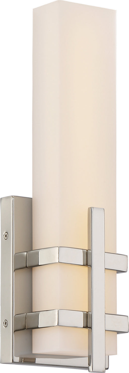 Grill Single LED Wall Sconce in Polished Nickel