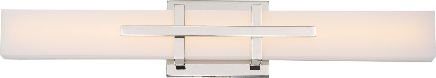 Grill Double LED Wall Sconce in Polished Nickel