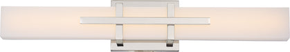 Grill Double LED Wall Sconce in Polished Nickel