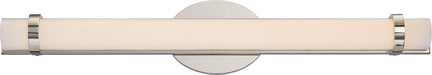 Slice LED Double Wall Sconce in Polished Nickel