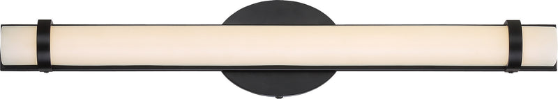 Slice LED Double Wall Sconce in Aged Bronze