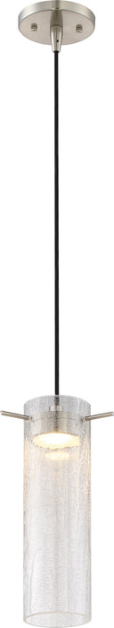 Pulse 1 Light LED Mini Pendant in Brushed Nickel