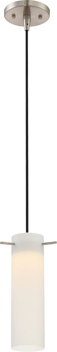 Pulse 1 Light LED Mini Pendant in Brushed Nickel
