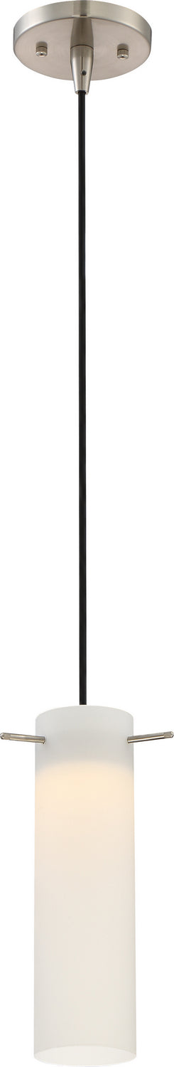 Pulse 1 Light LED Mini Pendant in Brushed Nickel