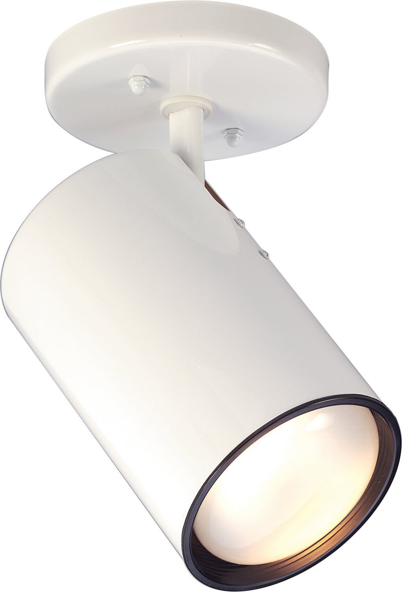 4.5" Cylinder Flush Mount in White