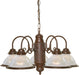 5 Light 22" Chandelier in Old Bronze