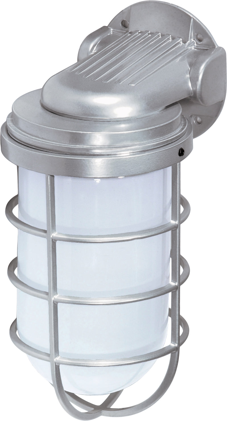 1-Light Large Vapor Proof Wall in Metallic Silver