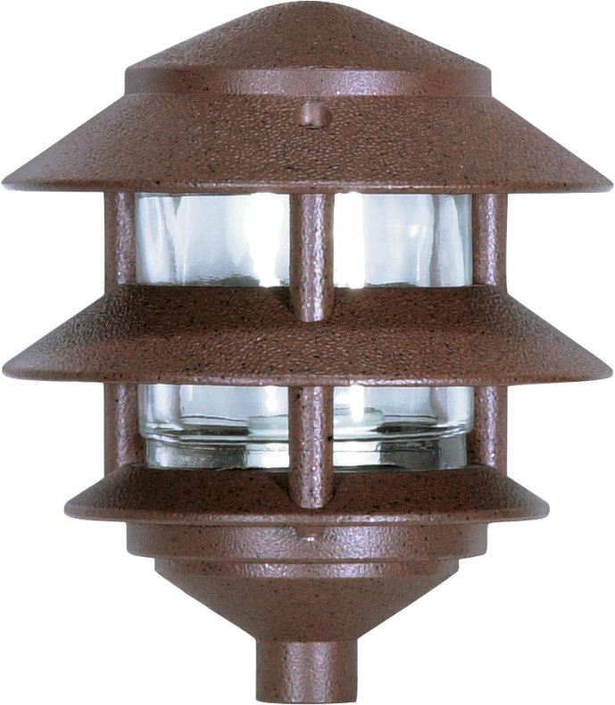 6" Outdoor Post Light, 7" Tall in Old Bronze