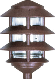 6" Outdoor Post Light, 8.6" Tall in Old Bronze