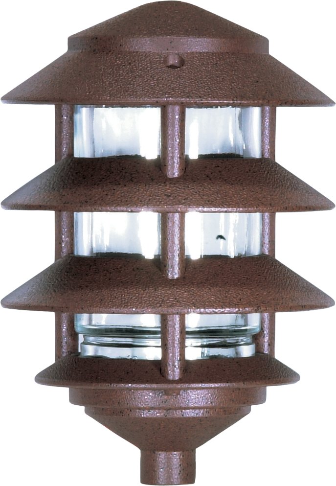6" Outdoor Post Light, 8.6" Tall in Old Bronze