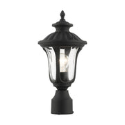 Oxford Small Outdoor Post Light in Textured Black