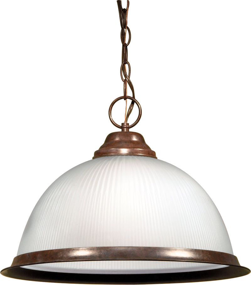 1 Light 15" Pendant in Old Bronze