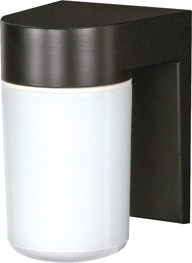 Cylinder Outdoor Wall Sconce in Black