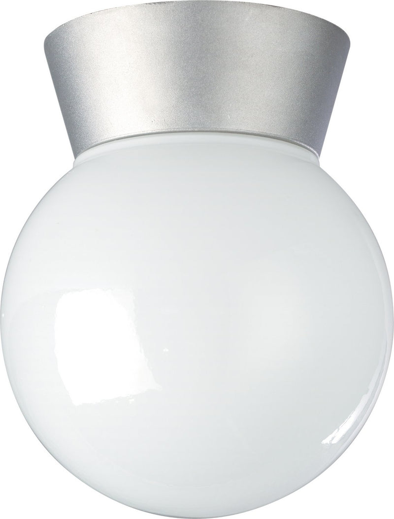6" Outdoor Flush Mount in Satin Aluminum