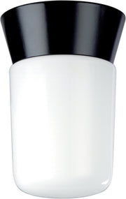 4.25" Cylinder Outdoor Flush Mount in Black