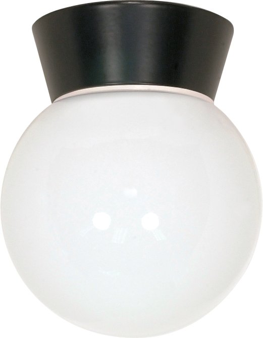 6" Outdoor Flush Mount in Black