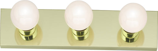 18" 3-Light Strip Bath Vanity Light in Polished Brass