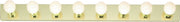 48" 8-Light Bath Vanity Light in Polished Brass