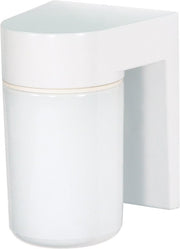 Cylinder Outdoor Wall Sconce in White
