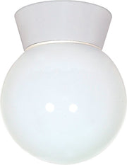 6" Outdoor Flush Mount in White