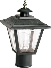 Polycarbonate Outdoor Post Light in Black