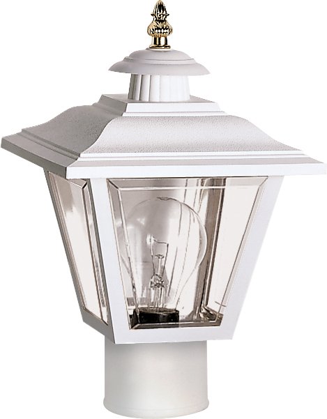 Polycarbonate Outdoor Post Light in White