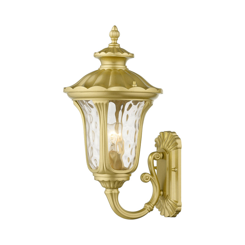 Oxford Medium Outdoor Wall Lantern (Up Mount) in Soft Gold