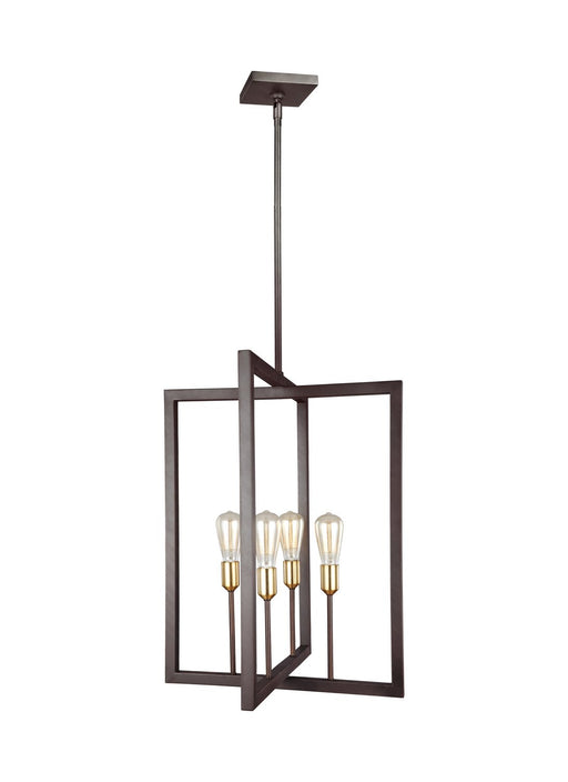 Finnegan 4-Light 21" Chandelier in New World Bronze