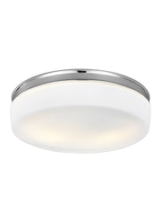 Issen 2-Light Flush Mount in Chrome