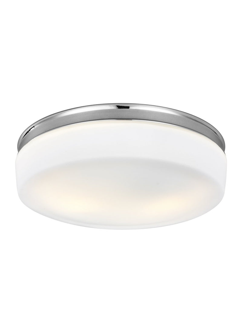 Issen 2-Light Flush Mount in Chrome