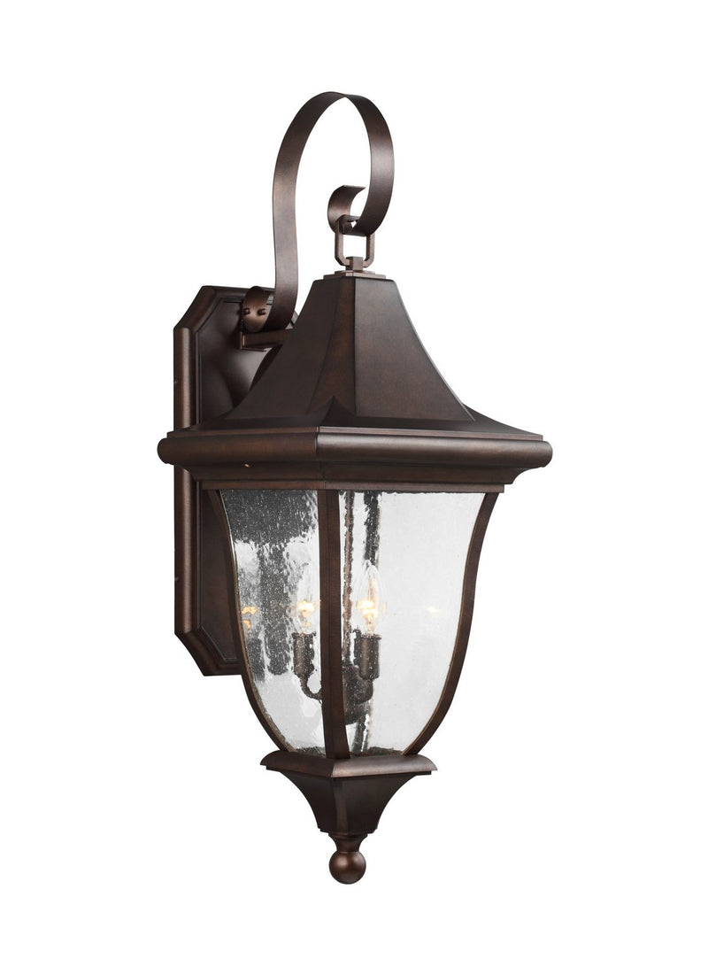 Oakmont 3-Light Medium Outdoor Wall Lantern in Patina Bronze