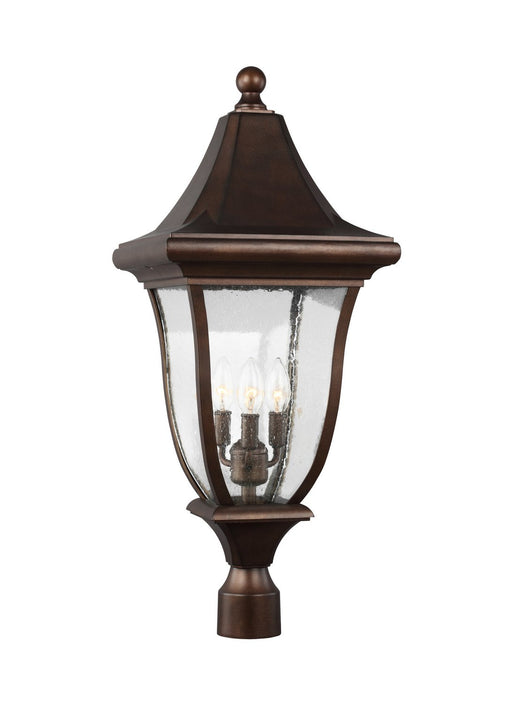 Oakmont 3-Light Outdoor Post Light in Patina Bronze