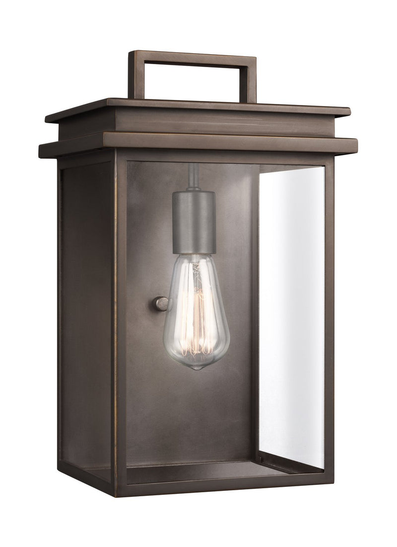 Glenview Medium Outdoor Wall Lantern in Antique Bronze