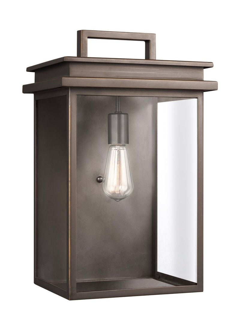 Glenview Large Outdoor Wall Lantern in Antique Bronze